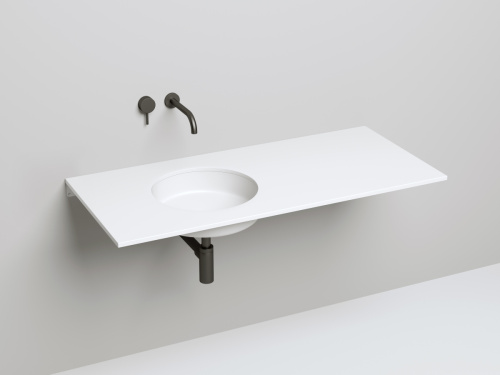 Раковина из искусственного камня S-Stone Salini MAREA 1802204M 40х40 встраиваемая цвет белый без отверстий под смеситель